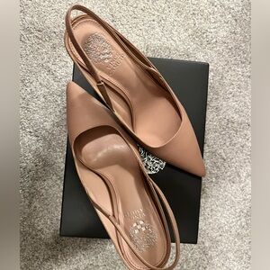 Vince Camuto Dark Blush Sling Back Heels